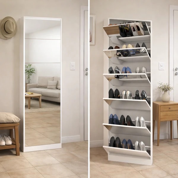 Sapateira de Luxo com Espelho | Casa&Co - Imagem 4