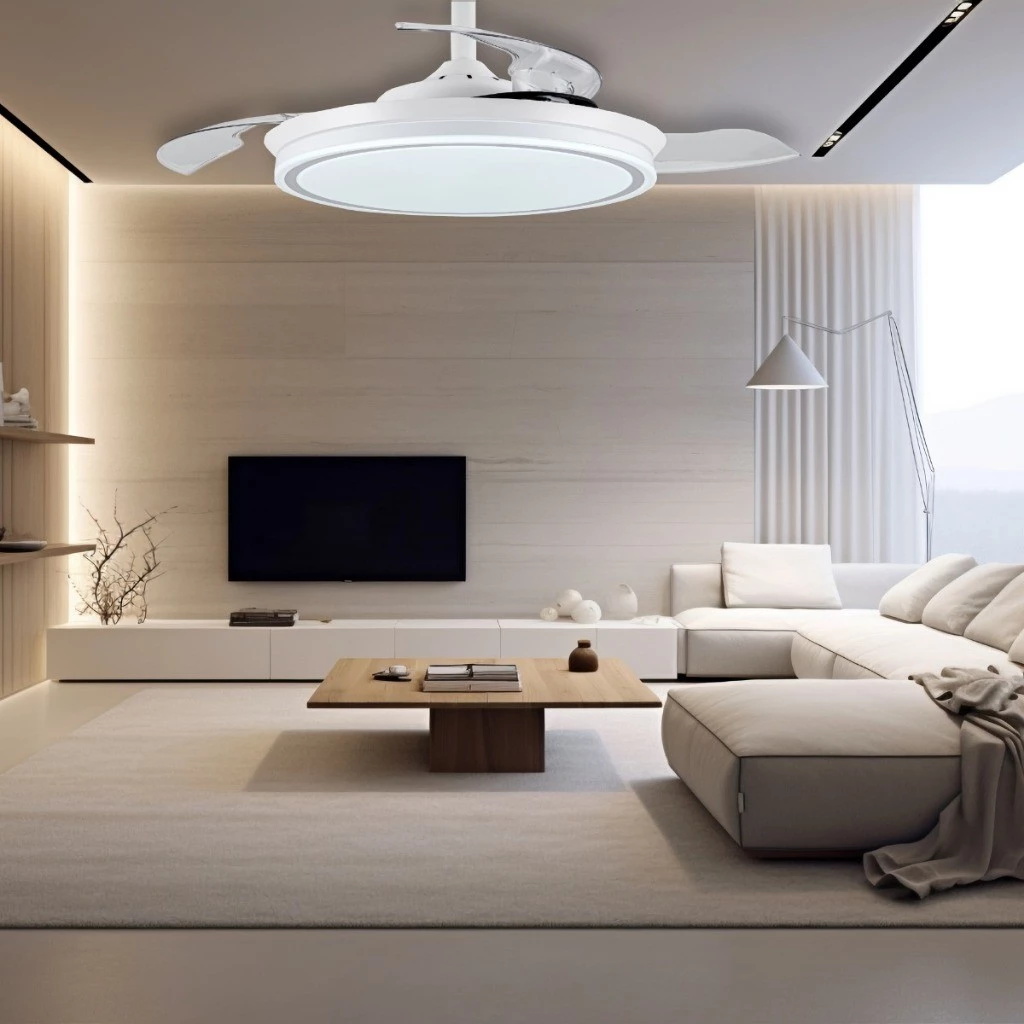 Ventilador de Teto Retrátil LED c/ Controle Remoto - Imagem 7