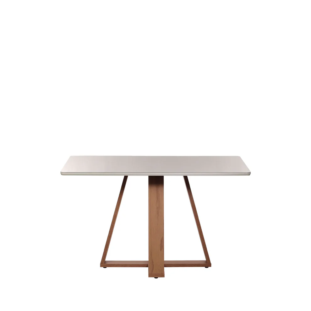 Conjunto de Jantar Mesa com Vidro + Cadeiras - Canella C/Off-White - Imagem 3
